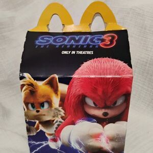 2024 Sonic 3 McDonalds Happy Meal Box EMPTY BOX ONLY